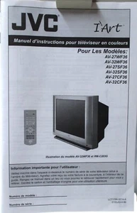 JVC I'Art AV-27WF36 32WF36 27SF36 32SF36 27CF36 32CF36 Color TV Operating Manual - Picture 1 of 1