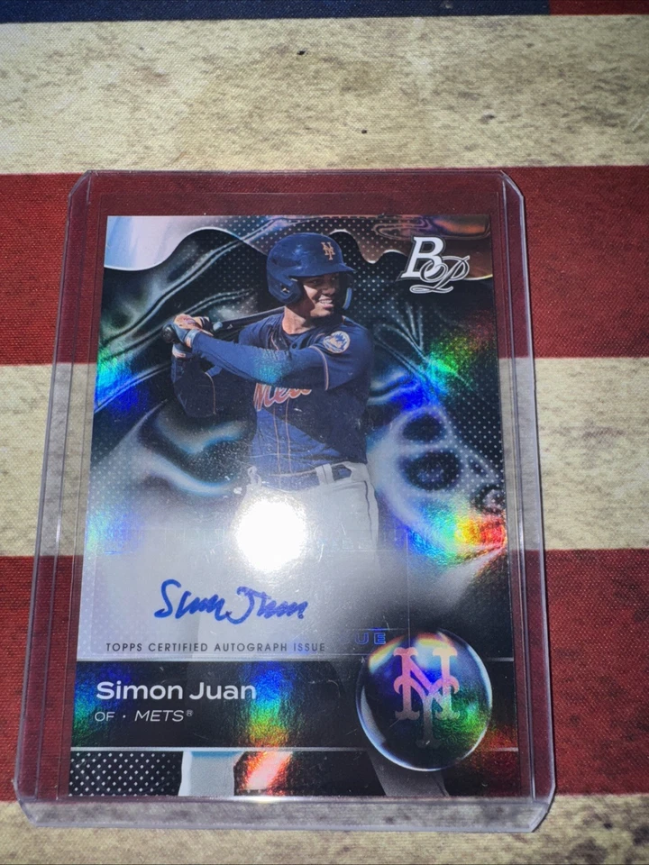 2023 Bowman Platinum - Top Prospects Simon Juan #TOP-56 Autographs (AU, RC) - Image 1 of 1