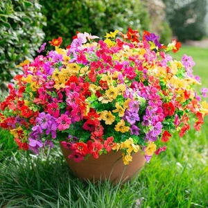 Artificial Fake Plants Flowers for Outdoor Outside Spring Summer Decoration, ... - Picture 1 of 6