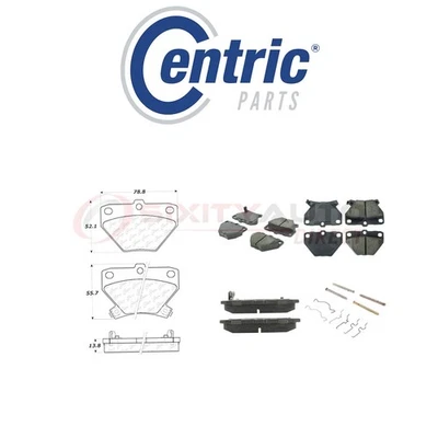 Centric Posi Quiet Ceramic Brake Pads w Shims for 2003-2007 Toyota Matrix zk Foto 1 de 4