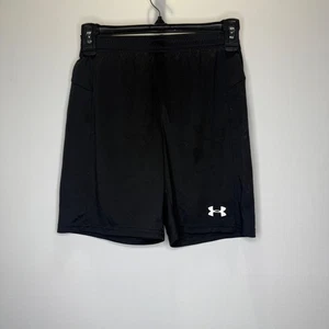 Under Armour Youth Medium Black Polyester Loose Athletic Shorts - Picture 1 of 3