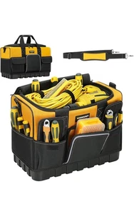 Elektriker Werkzeugtasche 16" Schwerlast offene Öffnung wasserdichte Basis Werkzeug Organizer - Bild 1 von 9