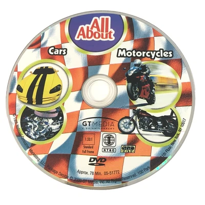 All About Cars & Motorcycles DVD / With Slim Case - Ships Same Day with Tracking - Imagem 1 de 3