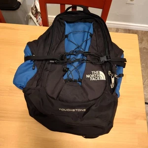 The North Face Touchstone Rucksack schwarz und blau Y2K extrem lange Kordel wie besehen - Bild 1 von 15