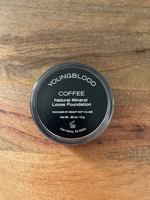 Youngblood 矿物散装粉底咖啡 全新未拆封(无盒) — 第 1/2 张图片