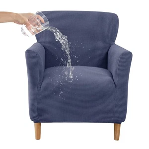 Stretch Mid Century Modern Armchair Slipcover 1-Piece Jacquard Accent Chair C... - Foto 1 di 7