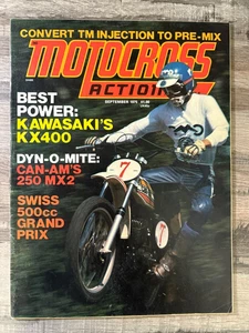 R Motocross Action Magazine SEPY 1975 CAN-AM MX-2 250 Kawasaki KX400 Motorcycle - Picture 1 of 4