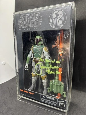 Star Wars Black Series #06 Boba Fett Firmado Jeremy Bulloch Con Cita RARO Automático Foto 1 de 4