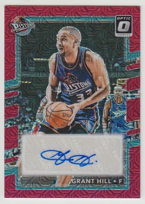 2024-25 Donruss Optic Choice Grant Hill Retro Signatures Rojo Mojo Prizm Automático Foto 1 de 4