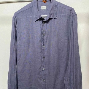 Armani Collezioni blaues Langarm Button Down Hemd Large - Bild 1 von 9