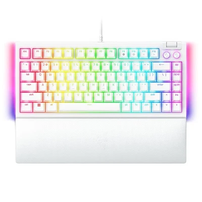 Razer BlackWidow V4 75% White Edition: Hot-swappable mechanical keyboard with in - Image 1 of 4
