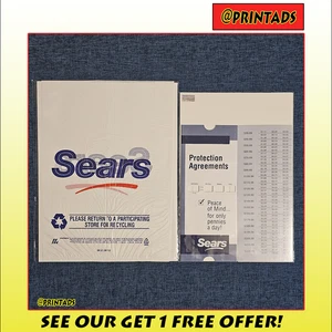 Sears Protections Agreements + Department Store Bag - Picture 1 of 3