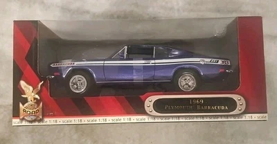 DIE CAST METAL COLLECTION CLASSIC 1969 Plymouth Barracuda 383 (Purple) - Image 1 of 4