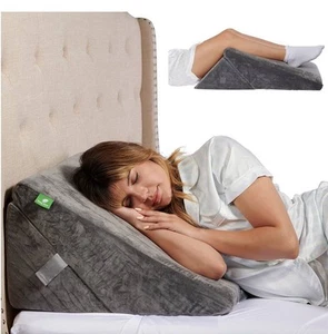 Cushy Form 5-n-1 Wedge Pillow for Sleeping,Multipurpose Memory Foam Bed Support - Picture 1 of 10
