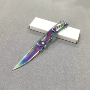 Mini Titan Messer ca. 13 cm Gesamtlänge 6 Farben mit Gravur - Bild 1 von 12