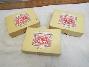 3 Boxes William Mitchell's Rex 0903 Vintage Dip Pen Nibs Calligraphy England - Picture 1 of 4