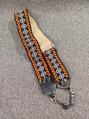 Vintage 70s Wide Woven Retro Hippie SLR Camera Neck Strap for Nikon Canon Pentax - Image 1 of 4
