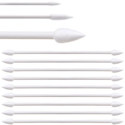 50-300x Wattestäbchen spitz: Reinigungsstäbchen Baumwolle, lange & kurze Spitzen - Bild 1 von 4