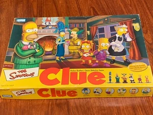 2002 The Simpsons Clue Board Game. 2nd Edition. Parker Brothers - Picture 1 of 8