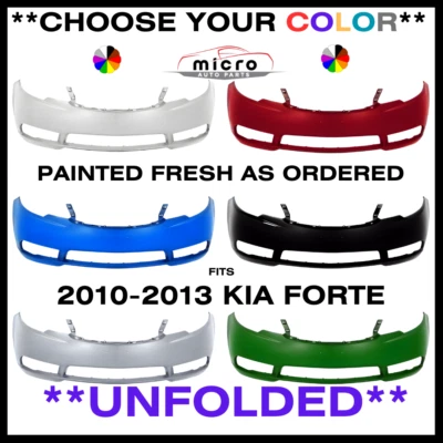 NEW FRONT BUMPER FOR 2010-2013 KIA FORTE PAINTED *CHOOSE YOUR COLOR* KI1000145 Foto 1 de 4