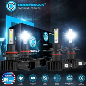 For Mitsubishi Outlander 2016-2023 9005+H7 LED Headlight Bulbs Hi Low Beam White - Picture 1 of 12