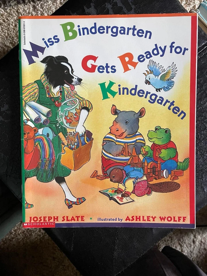 Miss Bindergarten Gets Ready for Kindergarten by Joseph Slate  (1998, paperback) - Image 1 of 1