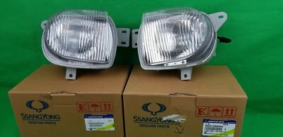 GENUINE SSANGYONG MUSSO SUV FOG LIGHT LAMP + BULB + WIRING ASSY SET (LH & RH) - Image 1 of 4