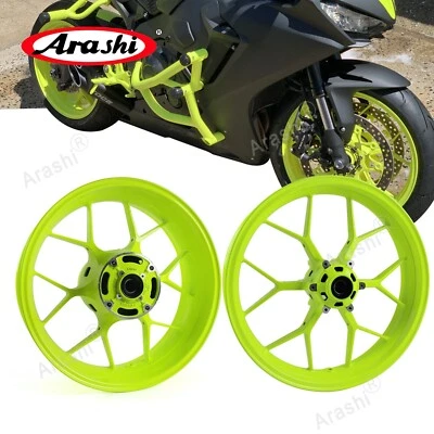 Llanta trasera delantera amarilla neón Fit Honda CBR1000RR Fireblade SC59 2008-2016 Foto 1 de 4