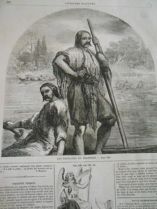 Gravure 1861 - Les Bateliers du Bosphore - Imagen 1 de 1