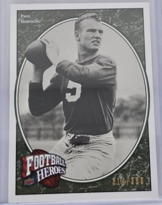 2008 Upper Deck Heroes Green Packers Football Card #223 Paul Hornung 314/350 - Image 1 of 3