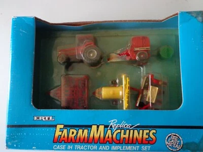 NIB ERTL  FARM MACHINES CASE IH TRACTOR AND IMPLEMENT SET - Image 1 of 4