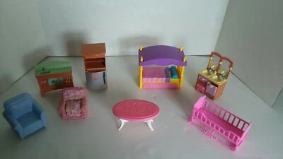 Juego de 8 muebles para casa de muñecas Mattel #7891 Foto 1 de 2