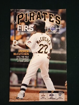 Pittsburgh Pirates First Pitch 2010 Program #8 featuring Andrew McCutchen - Image 1 of 4