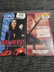 Executive Decision/Dark Journey VHS 1999 Sealed Warner Home Video Watermark - Picture 1 of 3
