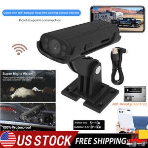 Wireless WIFI Reverse Hitch Guide Camera 150° Wide Angle Night For Car RV Home