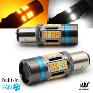 Syneticusa 1157 All in One Error Free Switchback Turn Signal DRL Light Bulbs - Foto 1 di 8