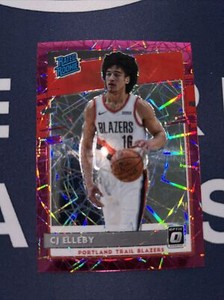 2020-21 Panini Donruss Optic CJ ELLEBY Pink Velocity /79 SP Rookie Card RC #195