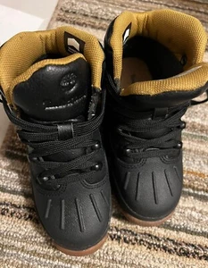 Timberland Shell Toe Duck Boot TOODLER Größe 10 schwarz vollnarbig - Bild 1 von 7