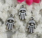 Free Ship 120 pcs Antique silver hand charms 16x8mm H-4245
