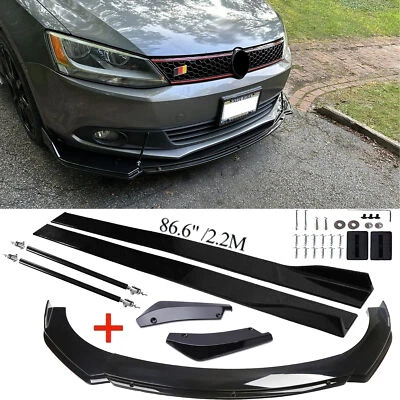 For Volkswagen Atlas Sport Front Bumper Lip Spoiler+Side Skirts+Rear Lip - Image 1 of 4