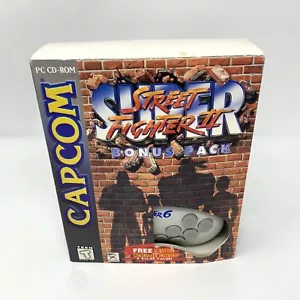 Street Fighter II Bonus Pack Box Set PC CD-ROM VHS, Game, Reg Card, Controller - Picture 1 of 8
