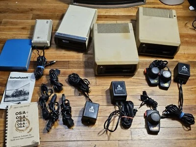 Vintage Atari 810 Floppy Drive and Atari 1050  with book and accessories  (READ) - Image 1 of 4