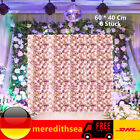 6 St&#252;ck K&#252;nstliche Blumenwand Panel DIY Hochzeit Hintergrund DIY Rosenwand Dekor