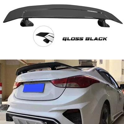For Hyundai Elantra Rear Trunk Lip Spoiler Roof Tail Wing 55" Gloss Black - Imagem 1 de 4