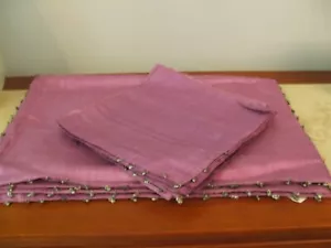 NEW IN PKG WORLD MARKET SET OF 4 SILK BLEND NAPKINS AND PLACE MATS SET INDIA - Picture 1 of 4