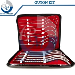Kit de sonido uretral Guyon grado médico quirúrgico 15 piezas conjunto de instrumentos - Imagen 1 de 10