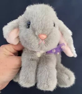 Tyco Bunny Bunny Bunnies Gray Rabbit 1994 Plush Stuffed Toy RARE Grey - Picture 1 of 6