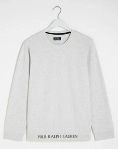RALPH LAUREN Polo Jersey Lounge T-Shirt - Light Grey (UK L) - Picture 1 of 7