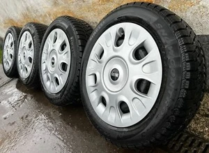 Original Mini Cooper 15 Zoll Winterräder Stahl mit Radkappen DOT16 6,5-8,6mm RDK - Bild 1 von 7
