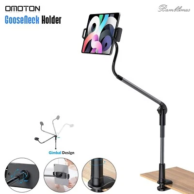 OMOTON Gooseneck Tablet Holder Stand, Tablet Stand Holder Mount, Desk & Fliming - Image 1 of 4